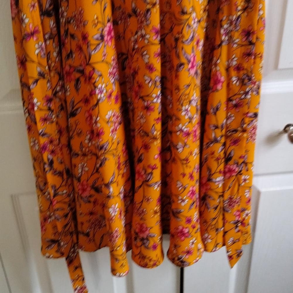 Nanette Lepore shirt dress sleeveless pin tuk floral pleated size 4 good conditi - Picture 11 of 11